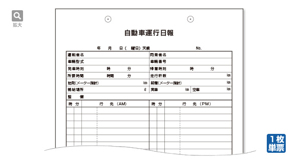 自動車運行日報