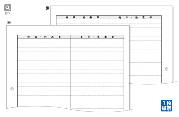 医師2号用紙（両面印刷）